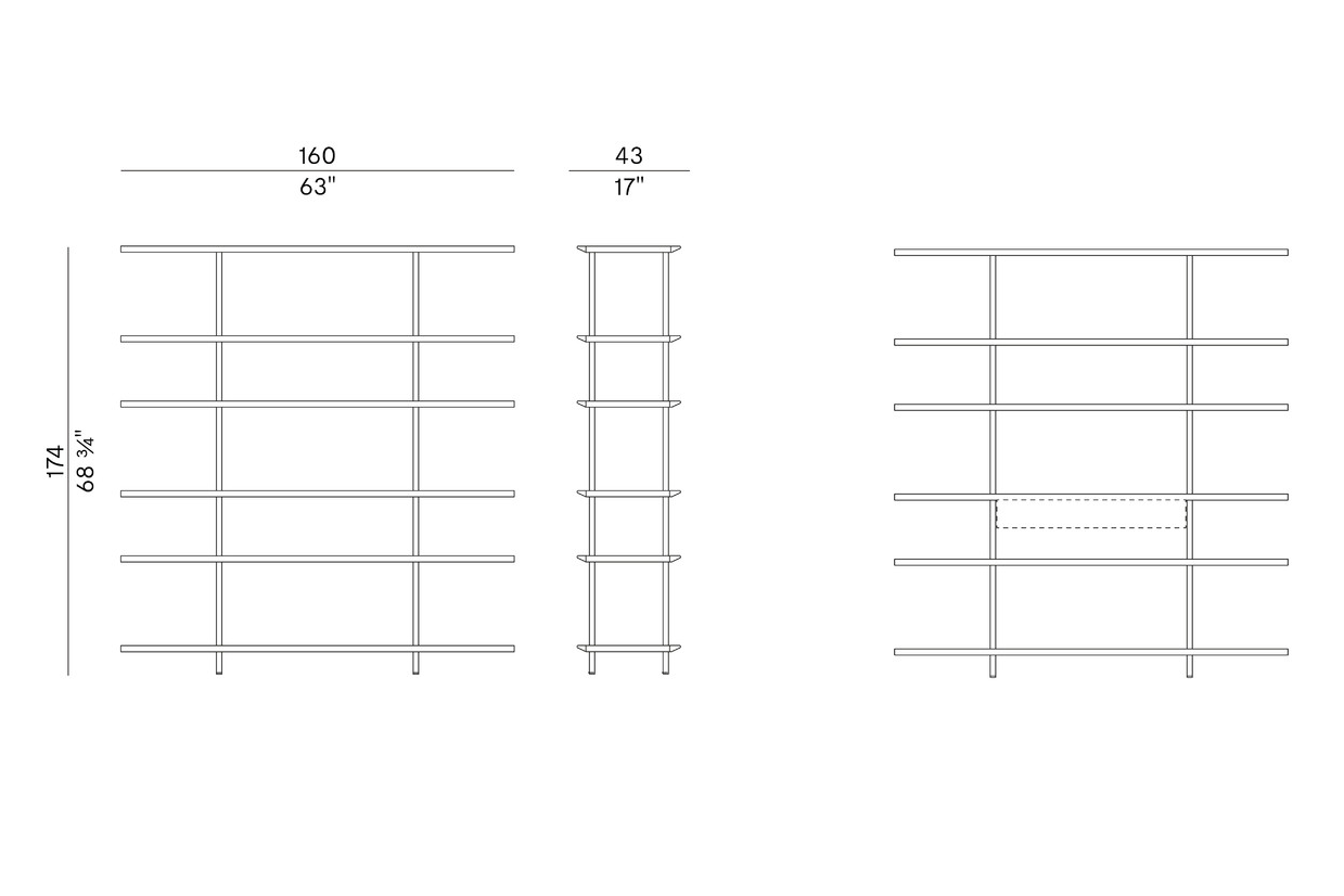 Схема Стеллаж Arial, Potocco