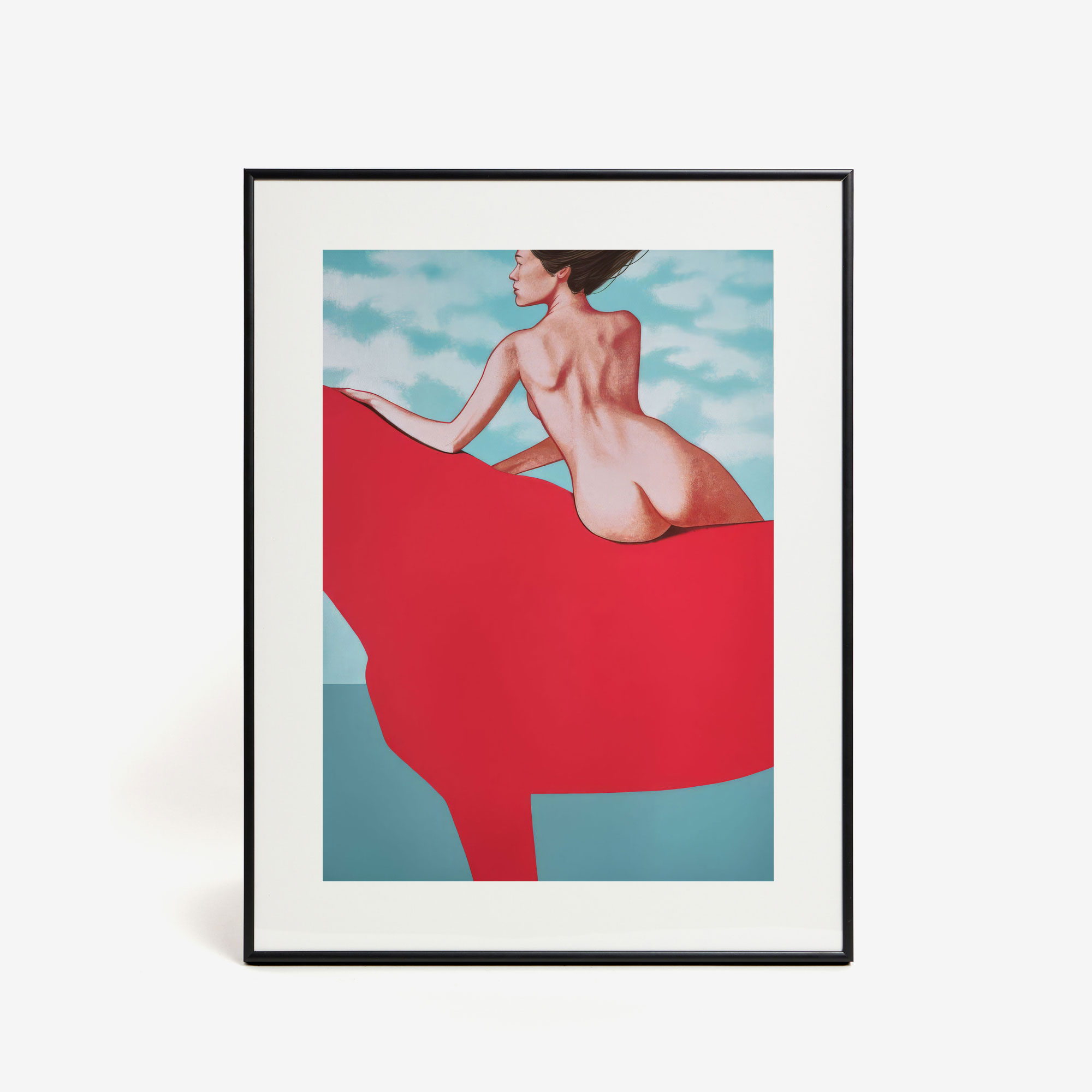 Шелкография «Купание коня» Masha Yankovskaya