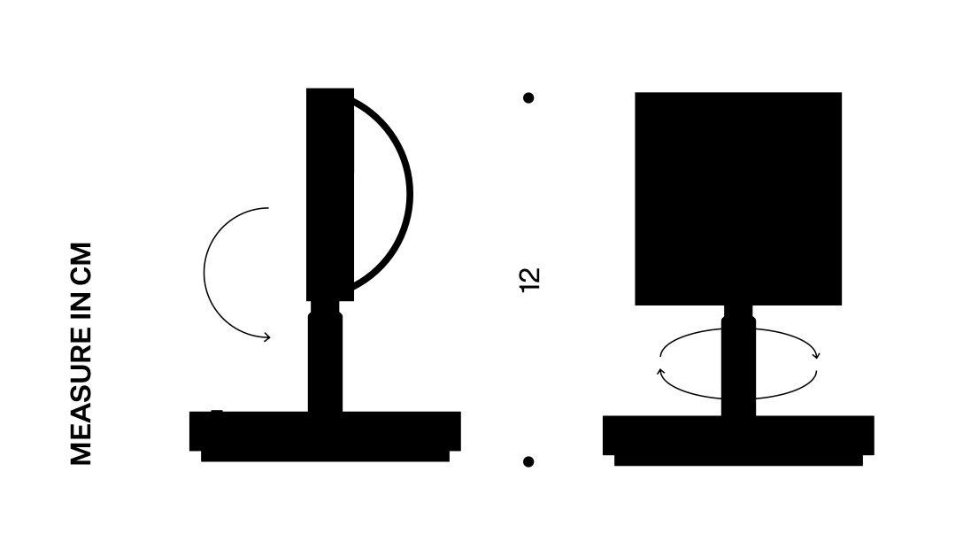 Схема Настольный светильник Halo Mini Horizon, Halo Edition