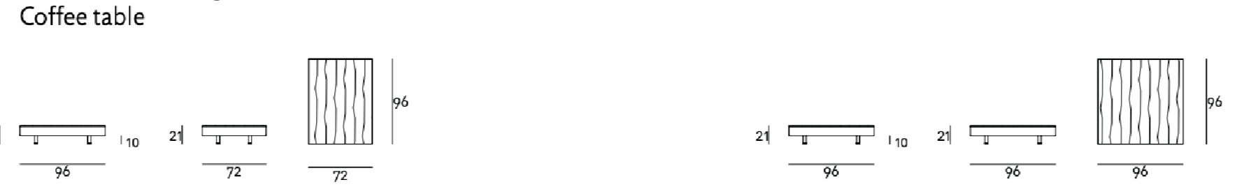 Схема Журнальный столик Lorentz Low Table, Living Divani