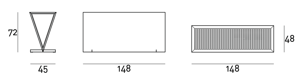 Схема Консоль Alvea, Living Divani