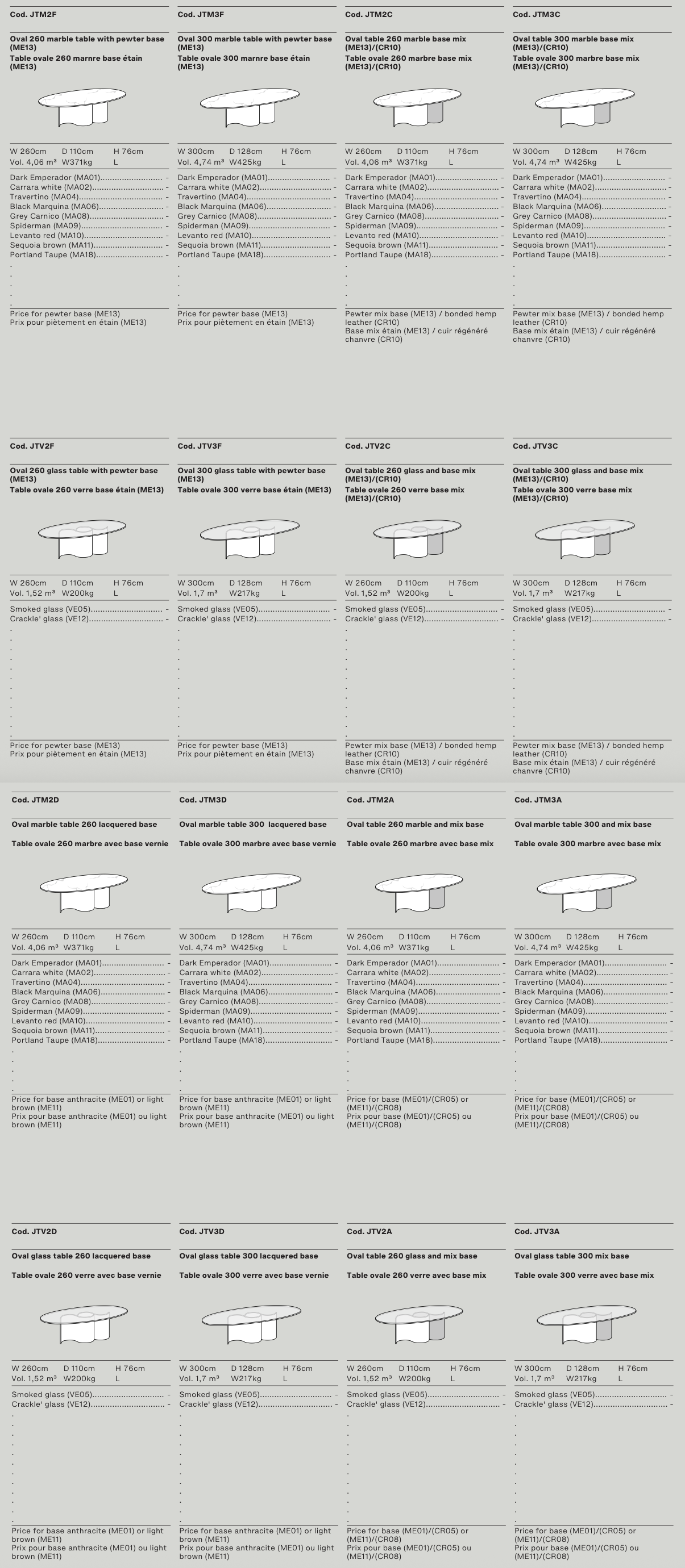 Схема Обеденный стол Doon, Ditre Italia