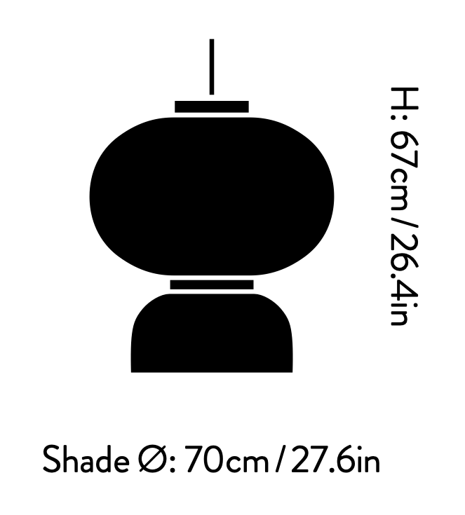 Схема Подвесной светильник Formakami JH5 Limited Edition, And Tradition (&Tradition)