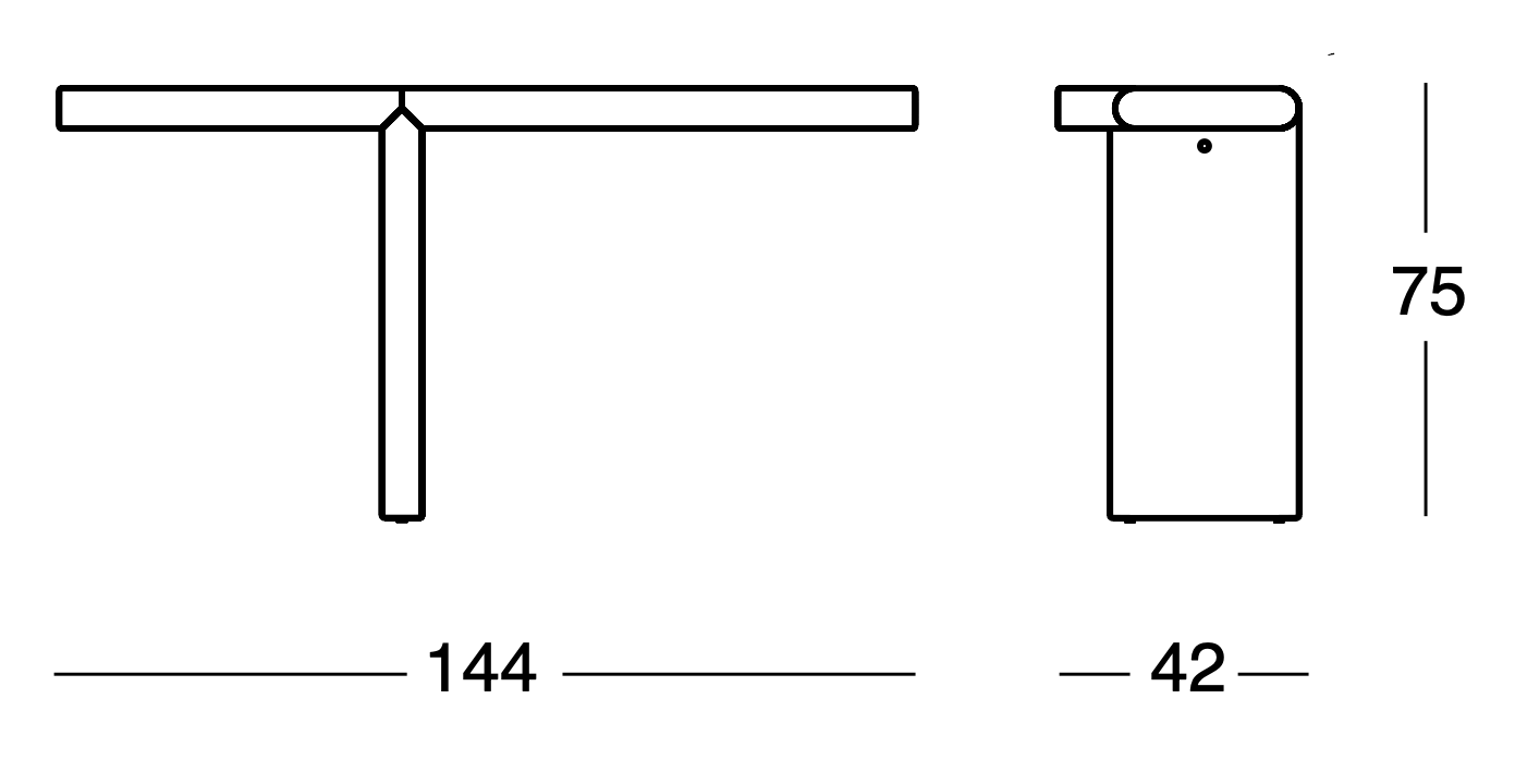 Схема Консоль Zavolo Console 792, Zanotta
