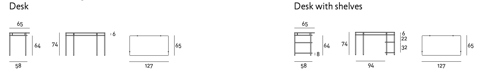 Схема Письменный стол Aero D, Living Divani