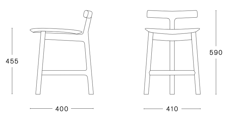 Схема Стул Radice Chair, Mattiazzi