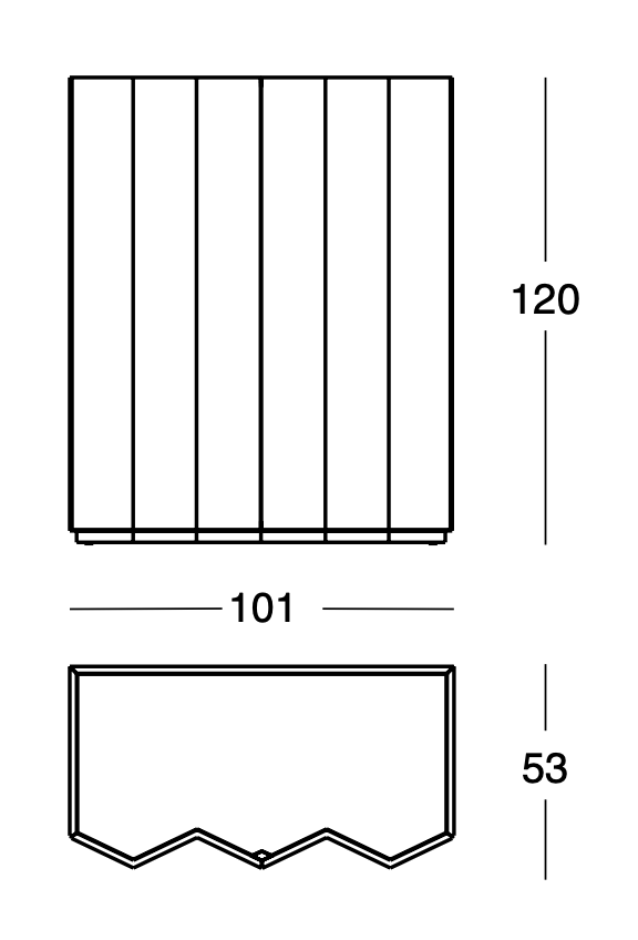 Схема Буфет Z24 Cupboard 726, Zanotta