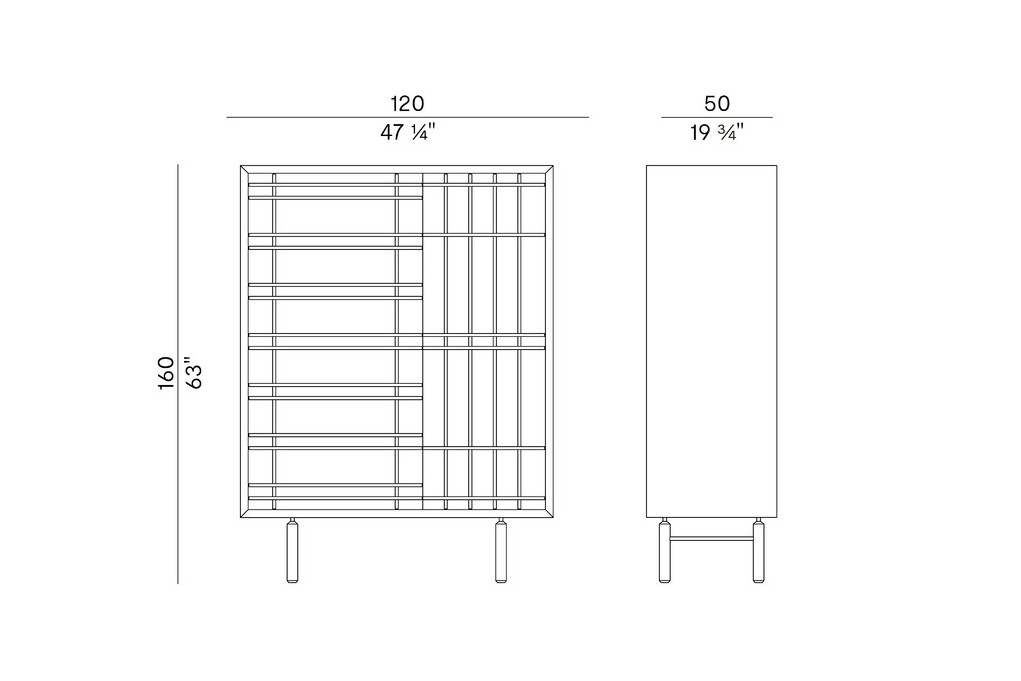 Схема Витрина Sen высокая, Potocco