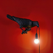 Настенный светильник Bird Looking Right Black, Seletti
