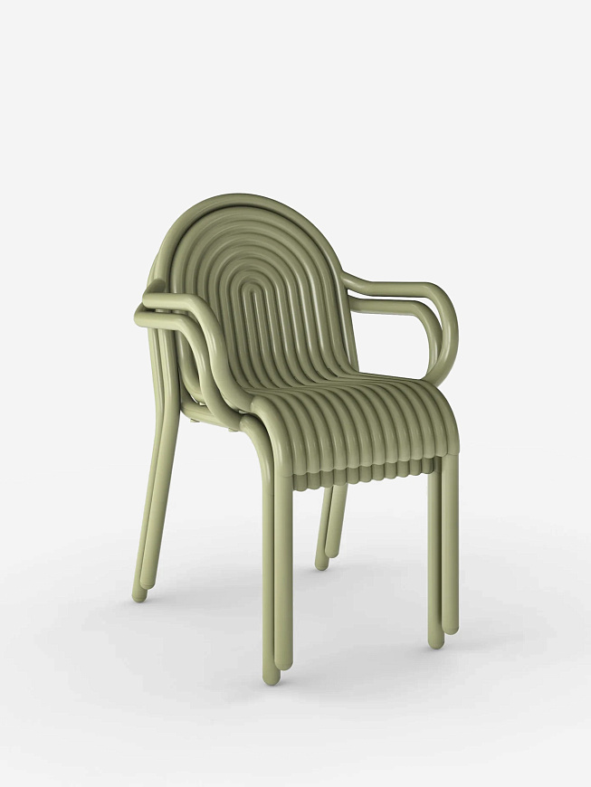 Уличное кресло Groove Arm Moss, Tom Dixon