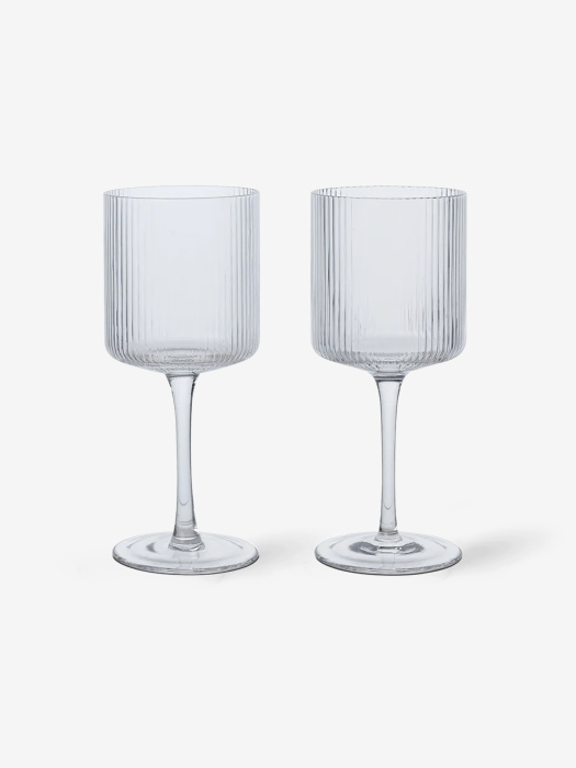 Набор из 2-х бокалов для белого вина Ripple White Wine Glasses – Set of 2, Ferm Living