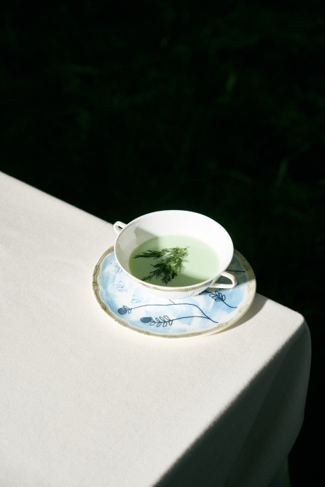 Набор из 2-х тарелок Plate Mirtillo Tea Midnight Flowers by Marni, Serax