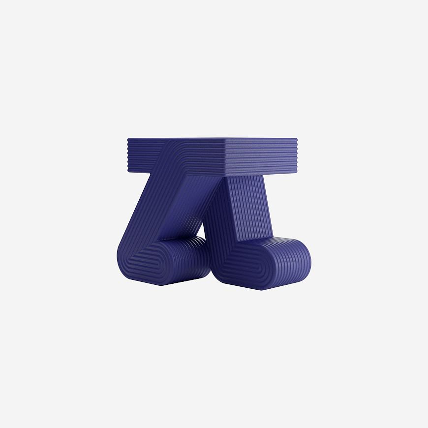 Приставной столик Walking Blue Violet, Qeeboo
