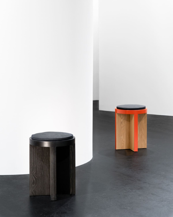 Табурет Stool With Black Cushion Tabu, Serax