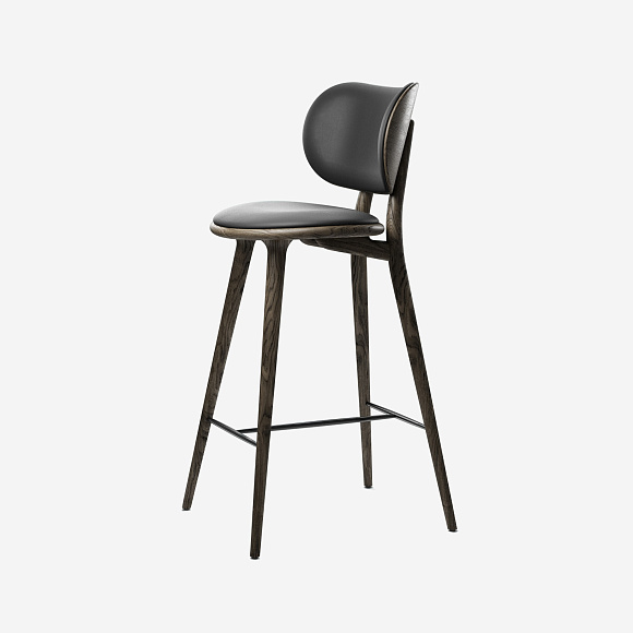 Полубарный стул High Stool Backrest, Mater