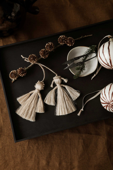 Набор из 4 ёлочных игрушек Christmas Glass Ornaments, Ferm Living