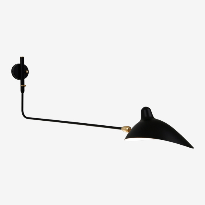 Бра One-Arm Rotating Wall Sconce, Serge Mouille