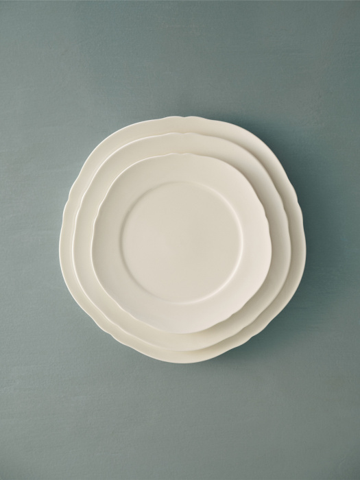 Набор из 4-х тарелок Breakfast Plate White Silhouette, Serax