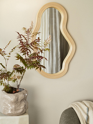 Настенное зеркало Pond Rattan Mirror — Medium 