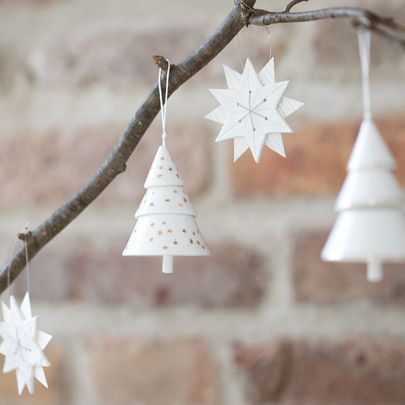 Ёлочная игрушка Porcelain hanger — Little golden star, Räder