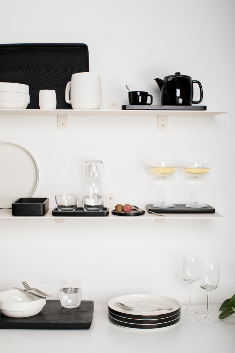 Набор их 4-х чашек для эспрессо Espresso Cup Black Glazed Passe-Partout by Vincent Van Duysen, Serax