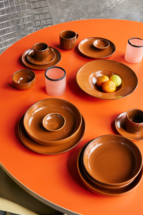 Чайная пара Chef ceramics: cup and saucer – Burned orange, HKliving