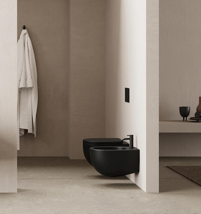 Подвесной унитаз Milk Rimless Wall-Hung Toilet безободковый, NIC Design