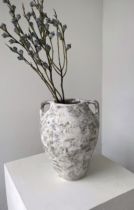 Ваза-сосуд с ручками в стиле Ваби-Саби, Marina Zaitseva