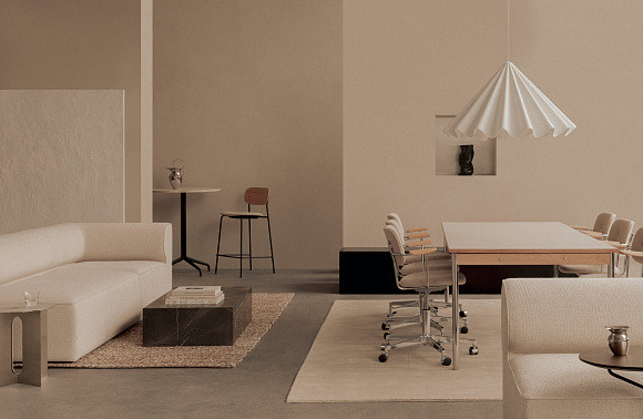 Стальной приставной столик Androgyne Side Table, Steel Base, Audo Copenhagen (ex. Menu)