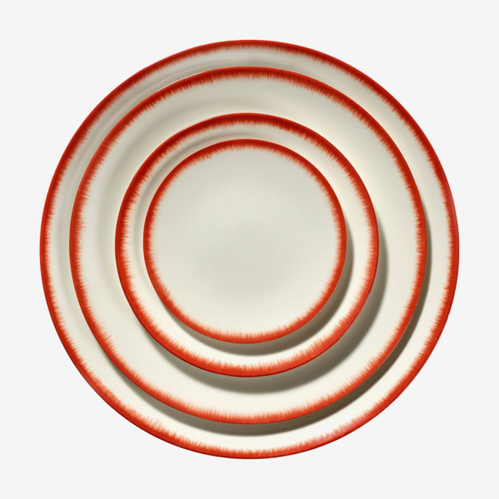 Блюдце Plate, 17.5, Dé Off-White/Red by Ann Demeulemeester, Serax
