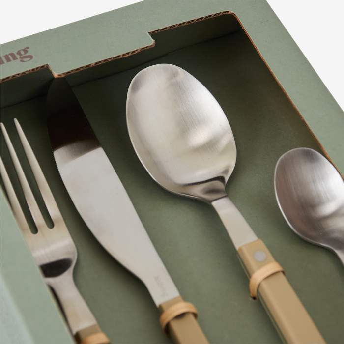 Набор столовых приборов 70s cutlery: olive – set of 16, HKliving