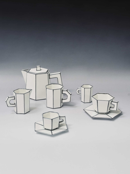 Чайная чашка Tea cup white-black Carte Blanche, Serax