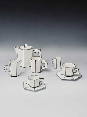 Заварочный чайник Tea pot white-black Carte Blanche 