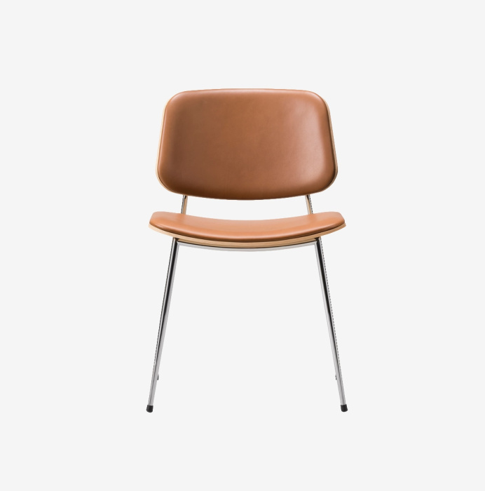 Стул Søborg Metal base Chair в обивке, Fredericia