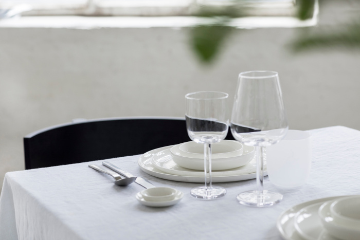 Набор из 4-х бокалов для белого вина White Wine Glass Straight Transparent Base by Pietboon, Serax