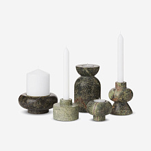 Подсвечник Stone Stacking green, Tom Dixon