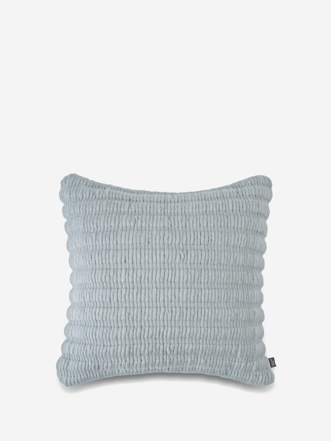Подушка Ridge 45x45 cm Light Blue Cotton Wool-Mix, Tom Dixon