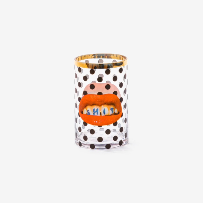 Ваза Glass Vase Shit Pois Cylindrical, Seletti