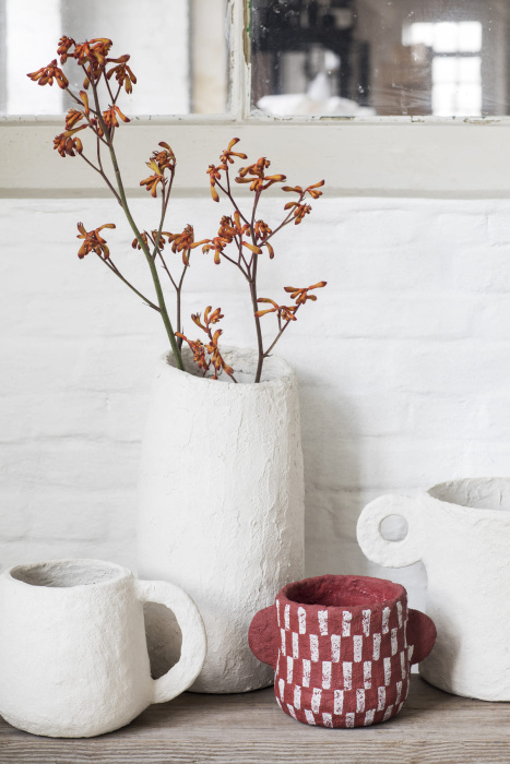 Ваза Vase Paper Mache Earth Beige by Marie Michielssen, Serax