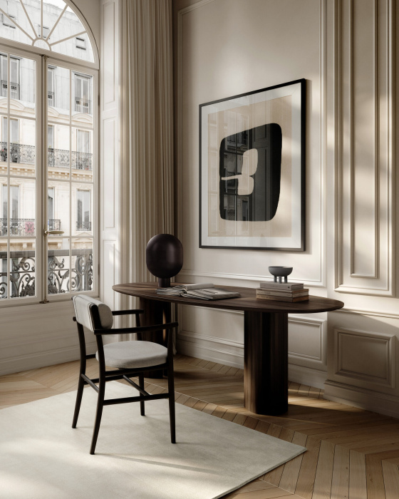 Обеденный стул Nama Dining Chair, Armrest — Coffee Black, 101 Copenhagen