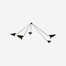 Подвесной светильник Five-Arm Spider Ceiling Lamp, Serge Mouille