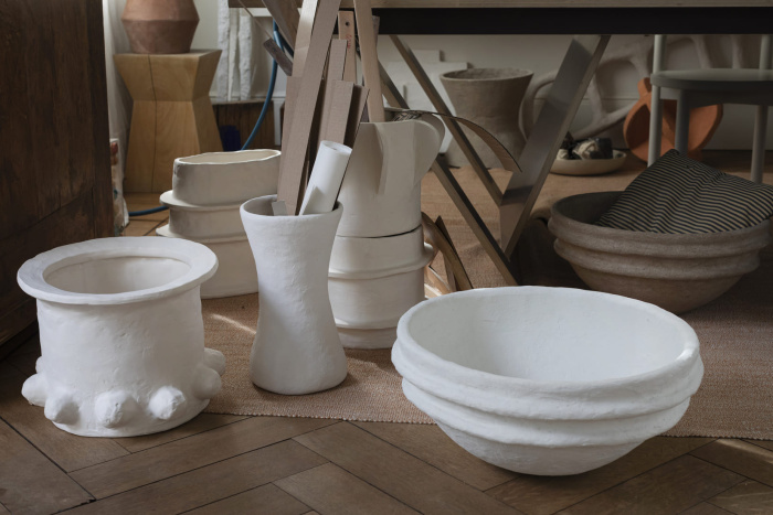 Кашпо Flowerpot 04 Beige Molly by Marie Michielssen, Serax