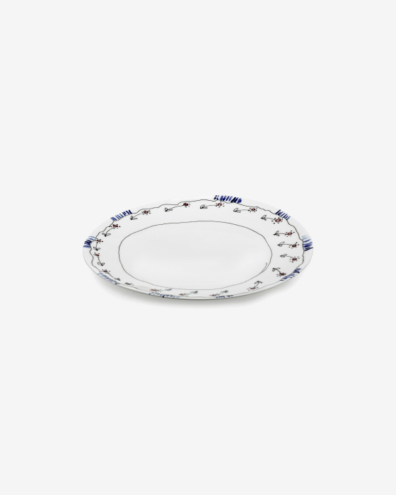 Набор из 2-х тарелок Plate Anemone Milk Midnight Flowers by Marni, Serax
