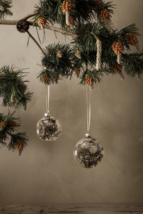 Набор из 4 ёлочных игрушек Flora Ornaments, Ferm Living