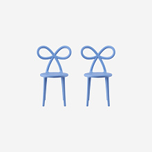 Детский стул Ribbon Baby light blue set of 2, Qeeboo