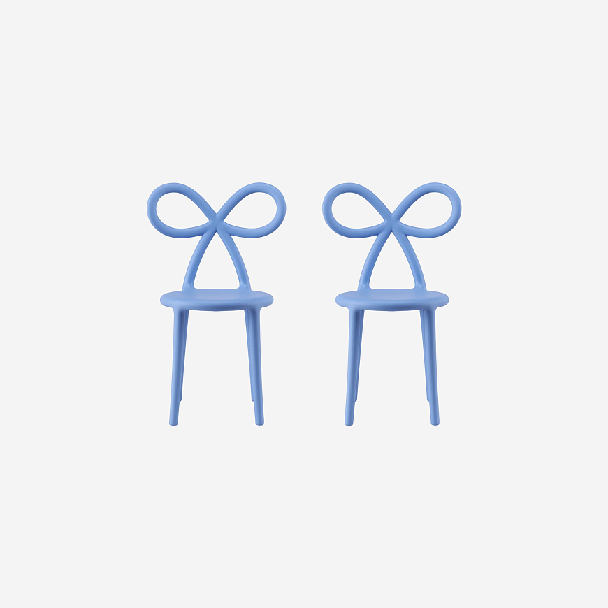 Детский стул Ribbon Baby light blue set of 2, Qeeboo