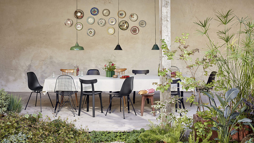 Стул Eames Plastic Side Chair RE DSX, Vitra