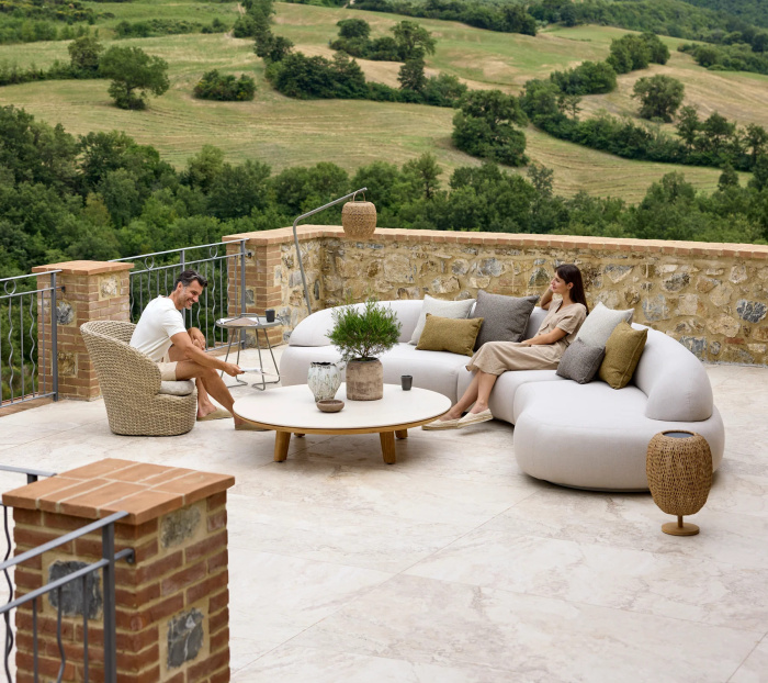 Модульный уличный диван Mellow, Cane-Line