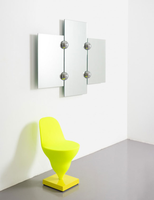 Настенное зеркало Sphera Triptych mirror, Moustache