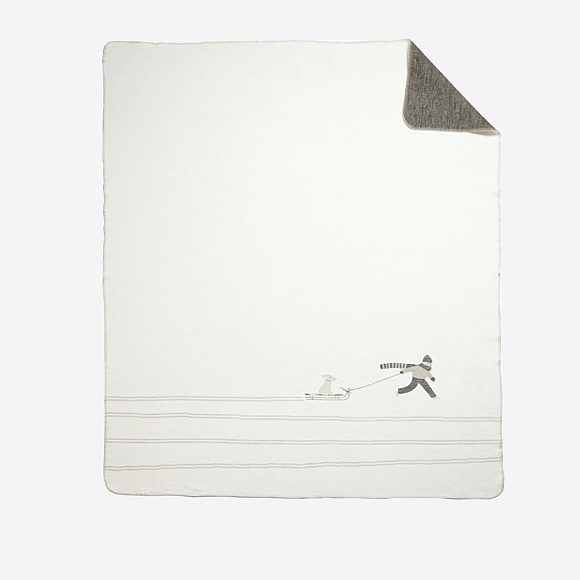 Плед Snowy Day — Dog Sled, Räder